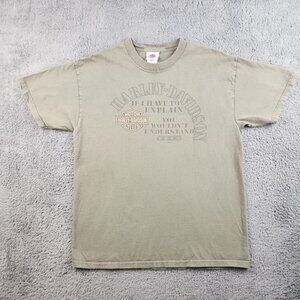 Harley-Davidson Motorcycles Shirt Men's Large Heritage Cycles Ft Walton Florida